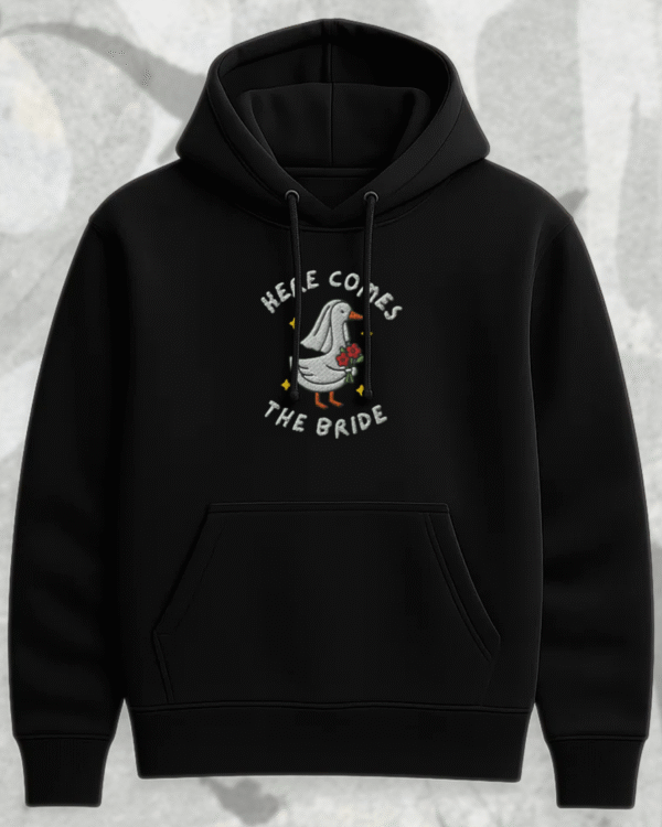 Embroidered Silly Goose Bride Shirt – Funny Bride To Be Wedding Shirt – Embroidered Tee, Hoodie, Tank, Long Sleeve, Sweatshirt - Image 4
