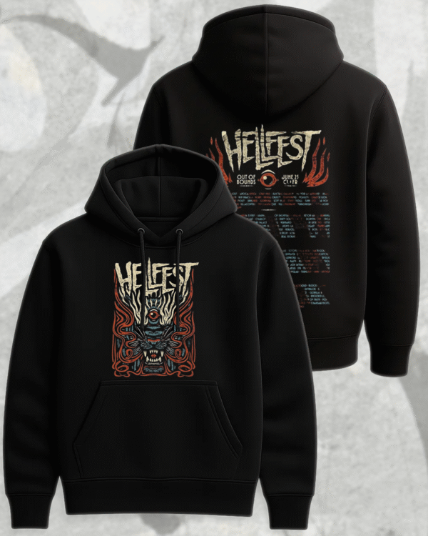 Hellfest 2025 Savage Tiger Shirt or Hoodie – Clisson France June 19–22 Lineup Two-Sided Tour Merch