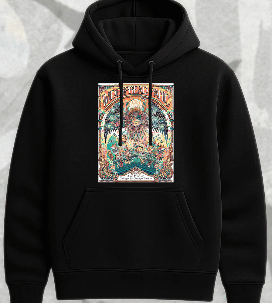Widespread Panic Chicago 2025 Shirt or Hoodie – Tour Poster by Juan Ma Orozco, June 4–6 at Chicago Theatre