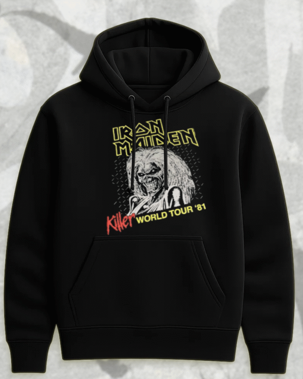 Iron Maiden Killer World Tour 1981 Tie Dye – T-Shirt, Sweatshirt, Long Sleeve, Tank Top & Hoodie (S–5XL) | Vintage Classic Rock Merch - Image 2