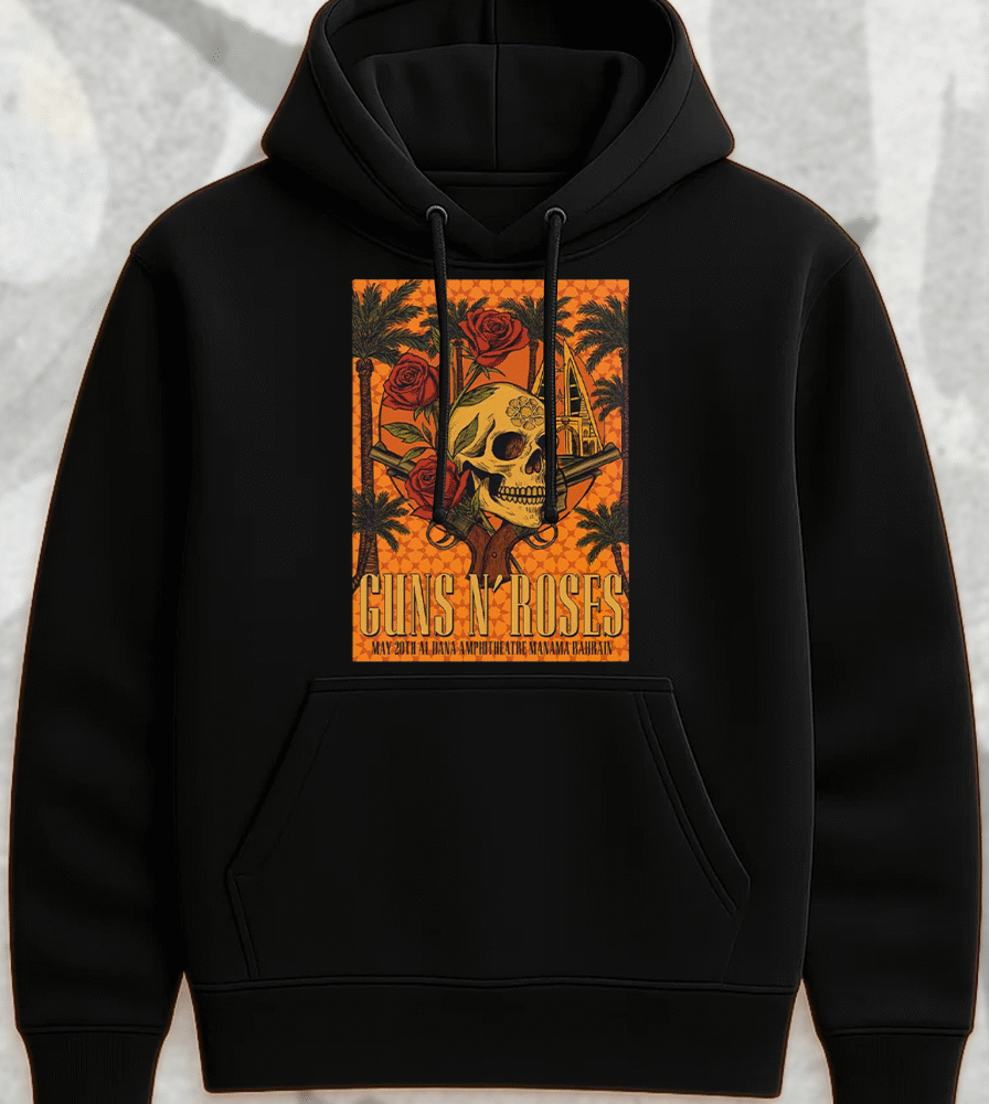 Guns N’ Roses Bahrain 2025 – Unisex T-Shirt / Hoodie / Sweatshirt / Long Sleeve / Tank Top (Al Dana Amphitheatre – May 20)