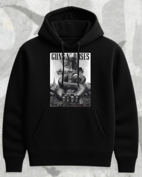 Guns N’ Roses Bangkok 2025 Black Poster T-Shirt / Hoodie / Long Sleeve / Sweatshirt / Tank Top – Thunderdome Stadium Thailand - Image 2