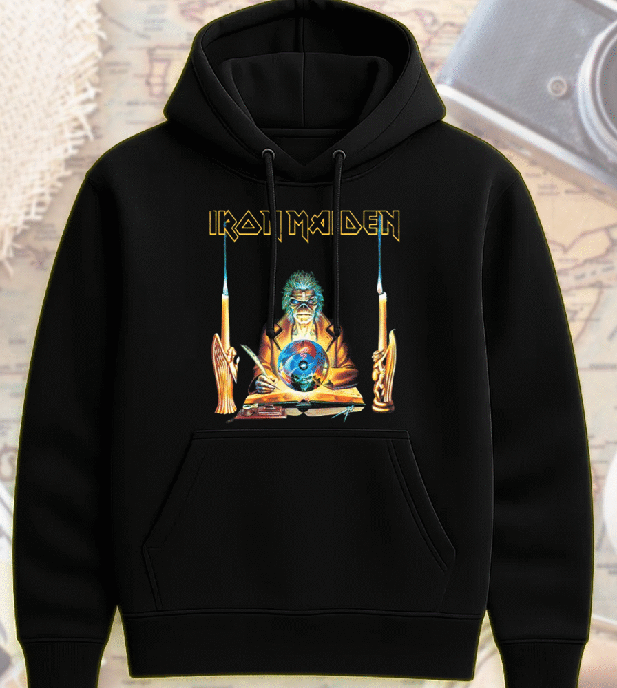 Iron Maiden Run For Your Lives 2025 Shirt or Hoodie – Seventh Son Retro Clairvoyant Tour Dates Two-Sided Merch