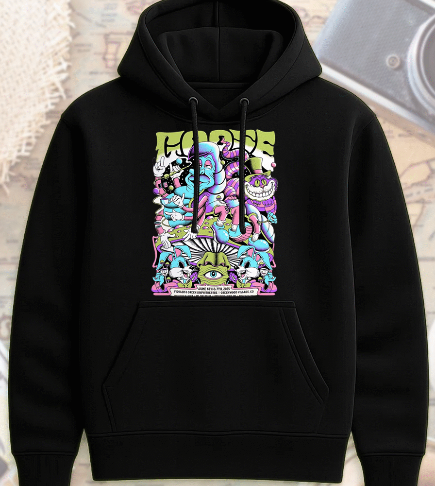 Goose 2025 Greenwood Village Shirt or Hoodie – June 6–7 Fiddler’s Green Concert Poster Tee