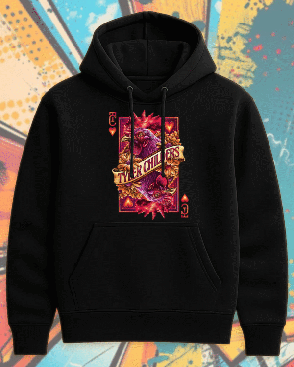 Tyler Childers Las Vegas 2025 Hoodie – MGM Grand Concert “Cock” Playing Card Poster Art