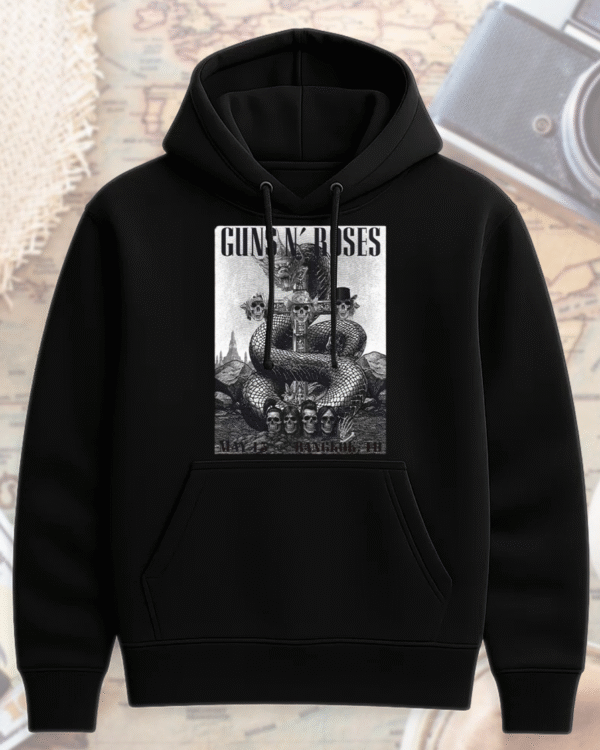 Guns N’ Roses Bangkok 2025 Black Poster T-Shirt / Hoodie / Long Sleeve / Sweatshirt / Tank Top – Thunderdome Stadium Thailand - Image 3