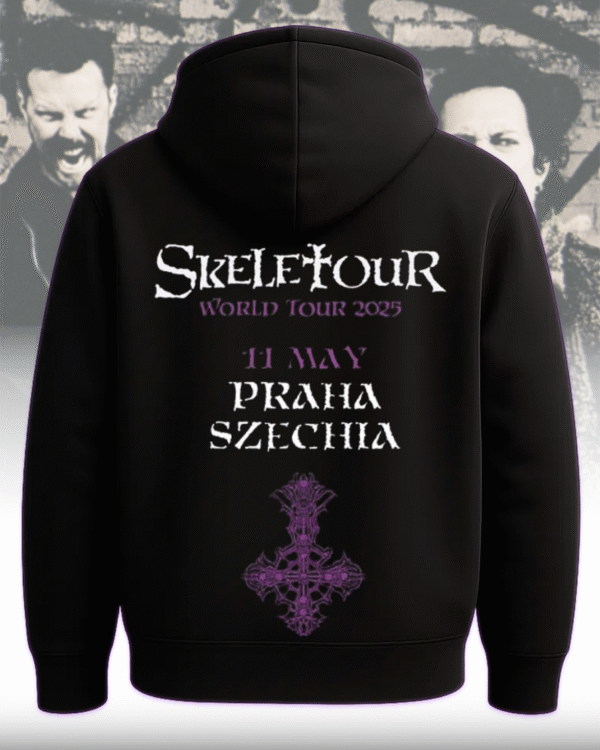 Ghost Skeletour World Tour 2025 – Two-Sided T-Shirt, Hoodie, Sweatshirt, Long Sleeve, Tank Top | Praha Czechia May 11 Exclusive Pop-Up Shop - Image 3