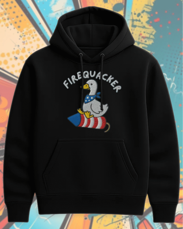 Embroidered Silly Goose 4th of July Shirt – Comfort Colors Patriotic Tee, Hoodie, Tank Top, Sweatshirt, Long Sleeve – USA Gift for Her