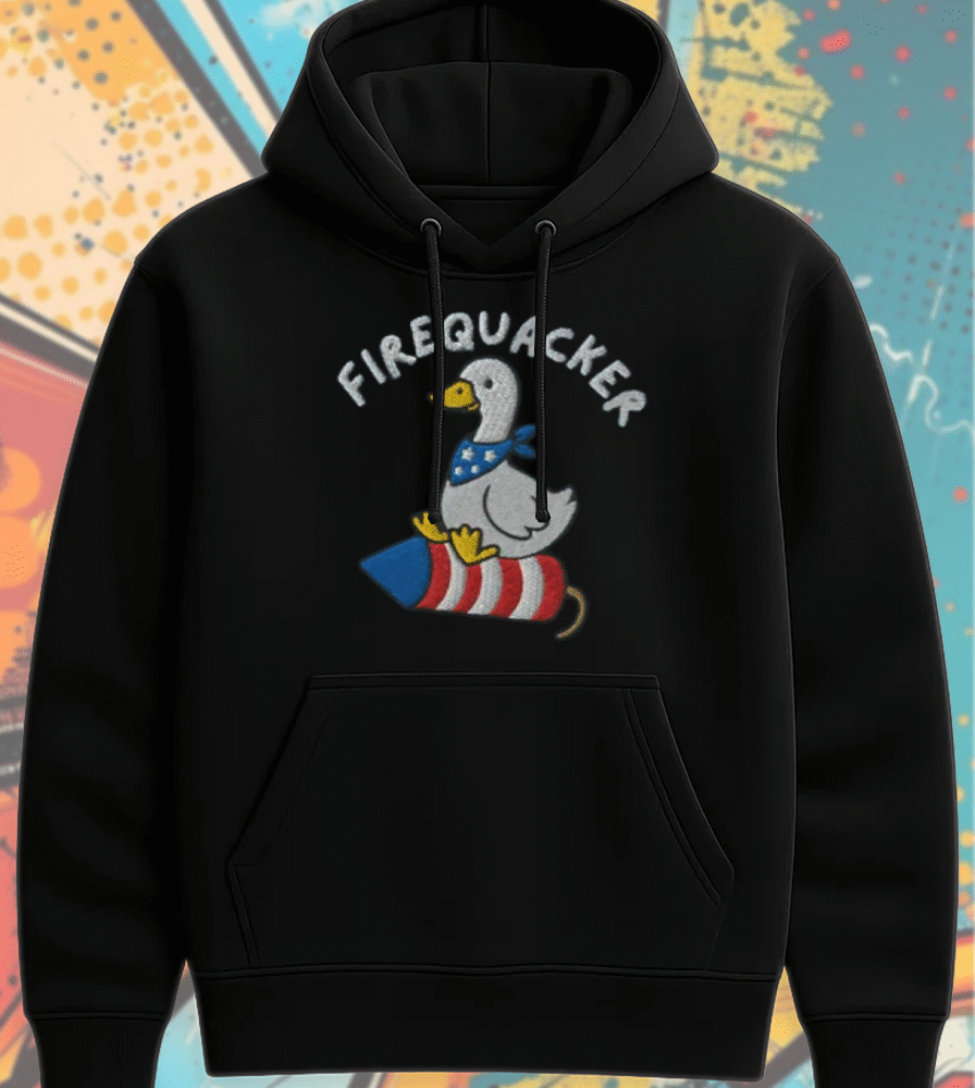 Embroidered Silly Goose 4th of July Shirt – Comfort Colors Patriotic Tee, Hoodie, Tank Top, Sweatshirt, Long Sleeve – USA Gift for Her