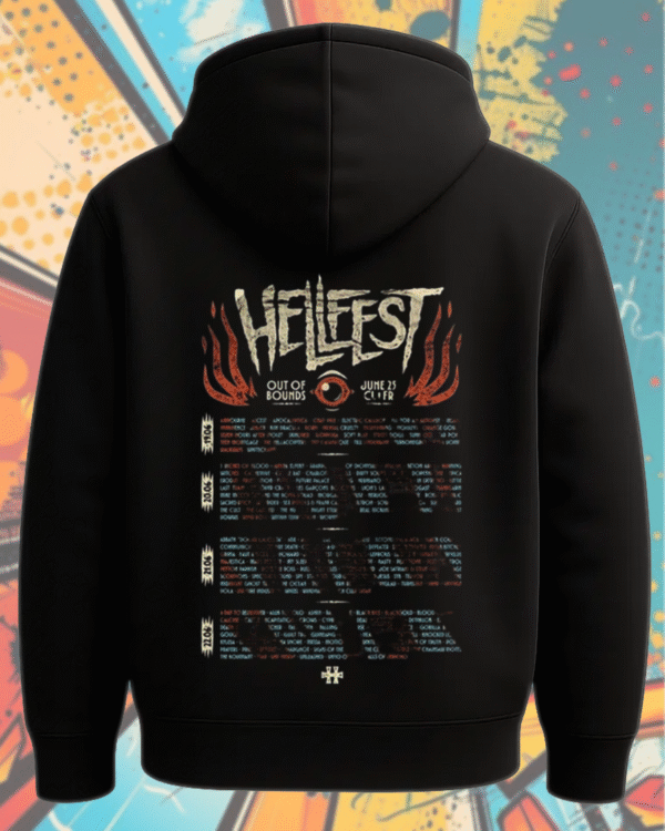 Hellfest 2025 Savage Tiger Shirt or Hoodie – Clisson France June 19–22 Lineup Two-Sided Tour Merch