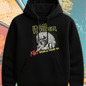Iron Maiden Killer World Tour 1981 Tie Dye – T-Shirt, Sweatshirt, Long Sleeve, Tank Top & Hoodie (S–5XL) | Vintage Classic Rock Merch