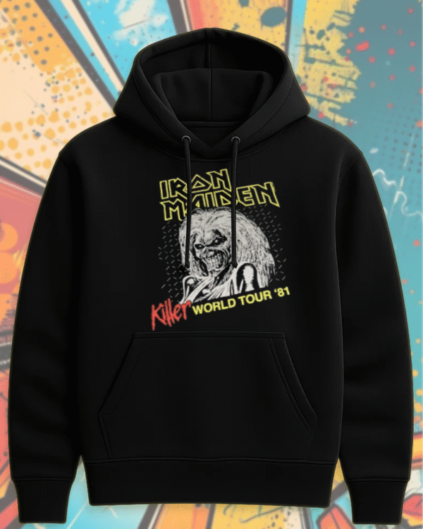Iron Maiden Killer World Tour 1981 Tie Dye – T-Shirt, Sweatshirt, Long Sleeve, Tank Top & Hoodie (S–5XL) | Vintage Classic Rock Merch