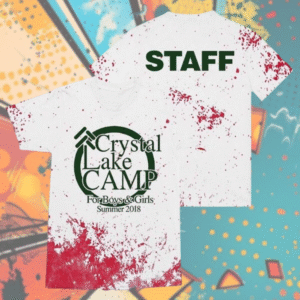 Ice Nine Kills Crystal Lake Camp “Staff Infection” Tee – TGIF Blood Splatter Horror Shirt