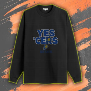 Indiana Pacers Yes ’Cers 2025 NBA Playoffs Long Sleeve Shirt – At Gainbridge Fieldhouse Indianapolis IN