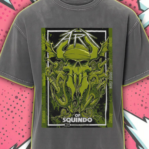 Metallica Acid Wash T-Shirt – 104 Seasons Exhibit Bay Area June 21 2025 – Vintage Squindo Art Drop - Image 2