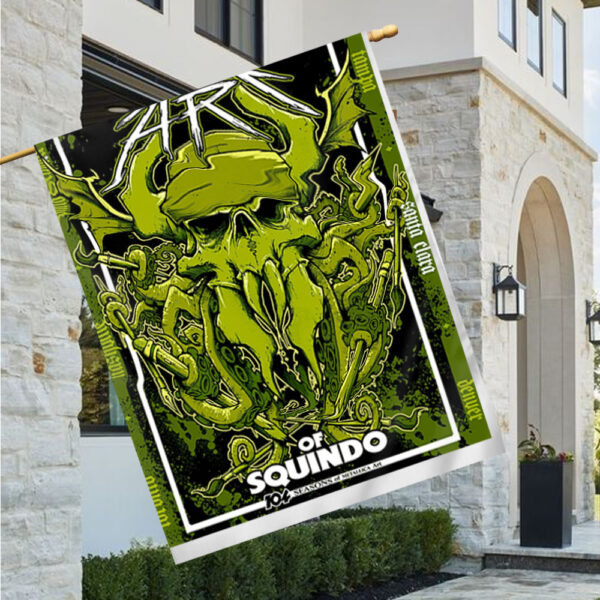 Metallica Exhibit Flag – 104 Seasons Bay Area 2025 – The Art of Squindo Limited Wall Banner - Image 2