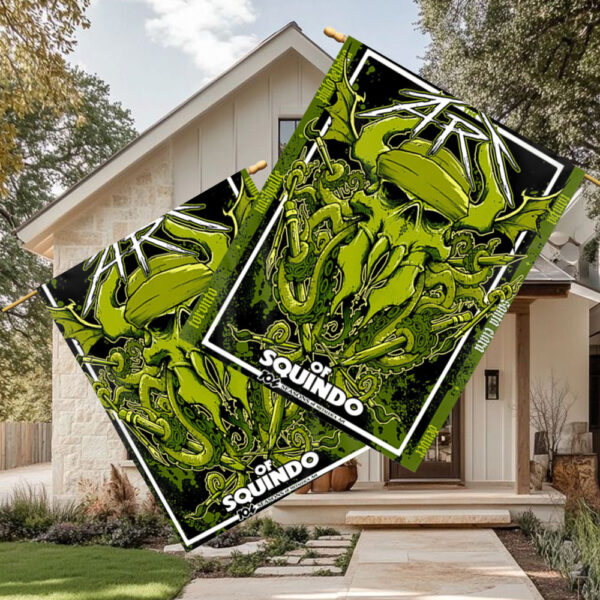 Metallica Exhibit Flag – 104 Seasons Bay Area 2025 – The Art of Squindo Limited Wall Banner - Image 3