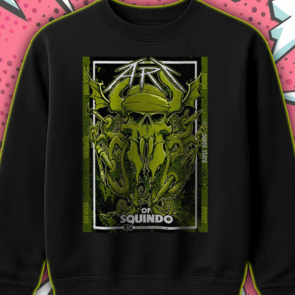 Metallica 104 Seasons Exhibit Sweatshirt – Bay Area June 21 2025 – The Art of Squindo Limited Drop - Image 2