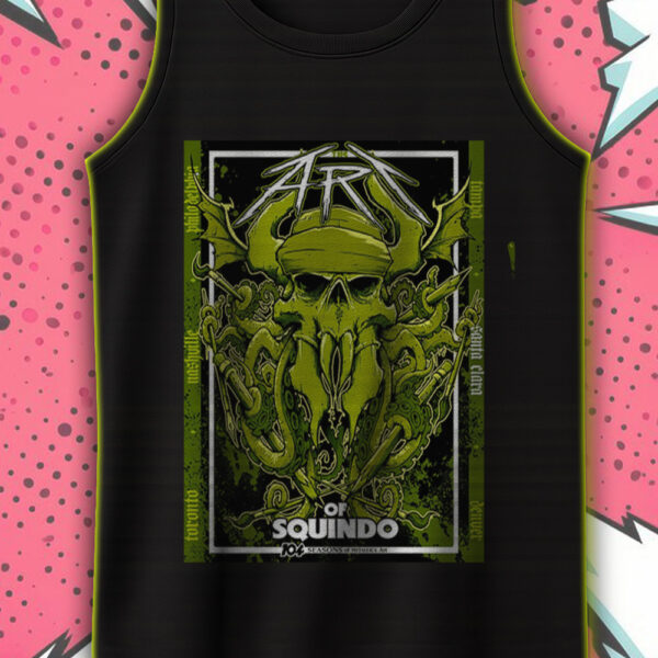 Metallica 104 Seasons Exhibit Tank Top – The Art of Squindo Bay Area Drop – June 21 2025 Event Merch - Image 2