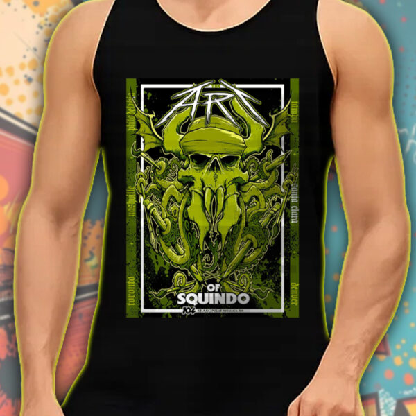 Metallica 104 Seasons Exhibit Tank Top – The Art of Squindo Bay Area Drop – June 21 2025 Event Merch - Image 4