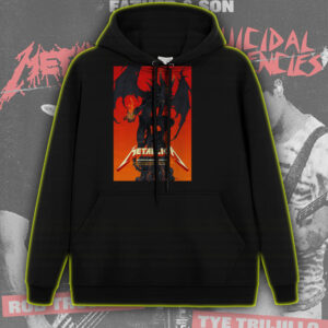 Metallica Hoodie – M72 2025 Tour – Fire Demon with Wings – North America Skull Graphic Edition – T-Shirt, Sweatshirt, Long Sleeve, Tank Top