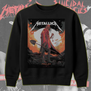 Metallica M72 Tour Sweatshirt – June 14, 2025 – Houston Show – Grim Reaper Poster Print – NRG Stadium