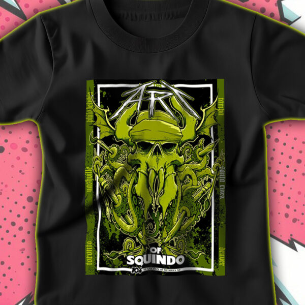 Metallica Squindo Art Exhibit Tee – Bay Area June 21 2025 – 104 Seasons Tour Collection T-Shirt - Image 2
