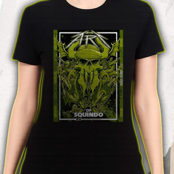 Metallica Squindo Art Exhibit Tee – Bay Area June 21 2025 – 104 Seasons Tour Collection T-Shirt - Image 4