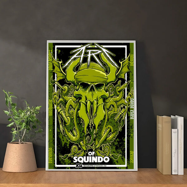 Metallica The Art of Squindo Wall Poster – June 21 2025 Exhibit At Bay Area CA – 104 Seasons Canvas Print - Image 2
