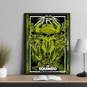 Metallica The Art of Squindo Wall Poster – June 21 2025 Exhibit At Bay Area CA – 104 Seasons Canvas Print