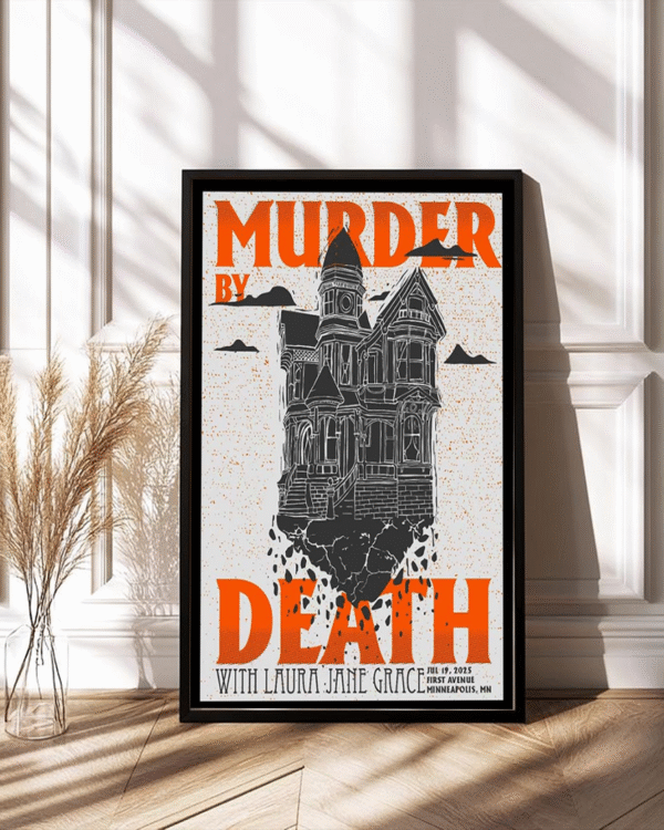 Murder By Death Minneapolis 2025 Poster – Laura Jane Grace First Avenue Concert Canvas Print
