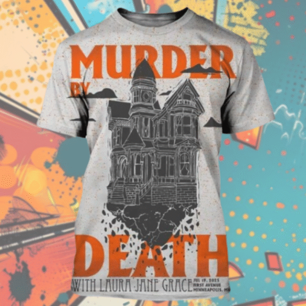 Murder By Death x Laura Jane Grace Minneapolis 2025 Tour Shirt – All Over Print Unisex Tee