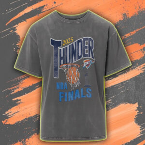 OKC Thunder 2025 NBA Finals Acid Wash T-Shirt – Paycom Center Oklahoma City OK