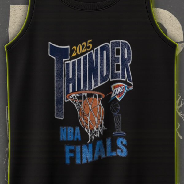 OKC Thunder 2025 NBA Finals Tank Top – At Paycom Center Oklahoma City OK - Image 3