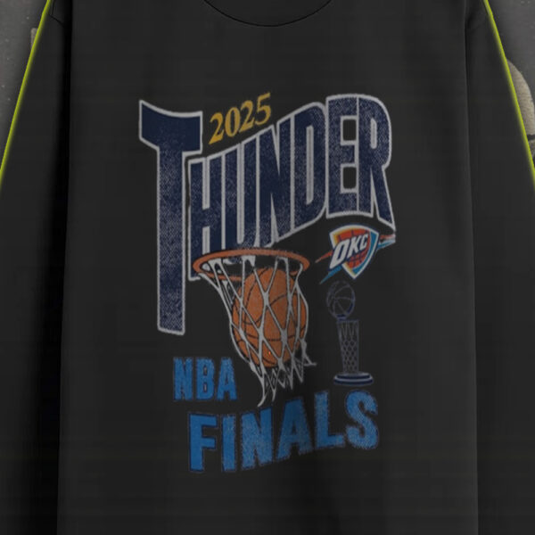 OKC Thunder 2025 NBA Finals Long Sleeve Shirt – At Paycom Center Oklahoma City OK - Image 3
