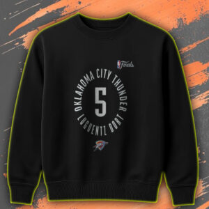 OKC Thunder Luguentz Dort NBA Finals 2025 Sweatshirt – At Paycom Center Oklahoma City OK