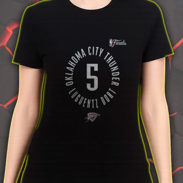 OKC Thunder Luguentz Dort NBA Finals 2025 T-Shirt – At Paycom Center Oklahoma City OK - Image 4