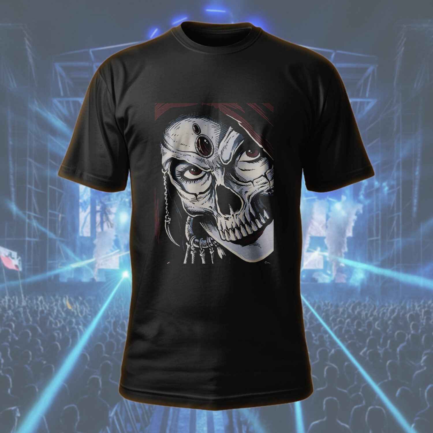 Santa Clara Grim Reaper Tee – Horror-Inspired Skull Design T-Shirt