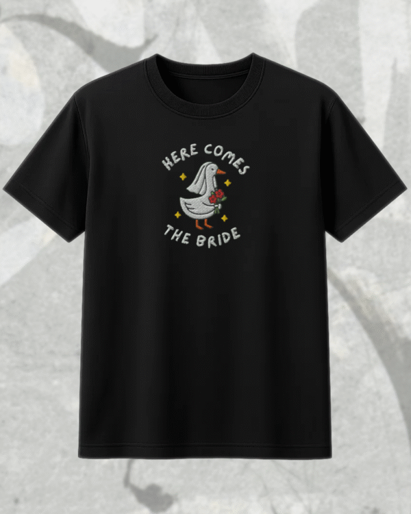 Embroidered Silly Goose Bride Shirt – Funny Bride To Be Wedding Shirt – Embroidered Tee, Hoodie, Tank, Long Sleeve, Sweatshirt - Image 3