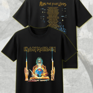 Iron Maiden Run For Your Lives 2025 Shirt or Hoodie – Seventh Son Retro Clairvoyant Tour Dates Two-Sided Merch