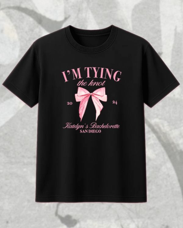 Bachelorette Party Comfort Colors® Shirt / Hoodie / Sweatshirt / Long Sleeve / Tank Top – “I’m Tying the Knot” Bridal Party Tee #280-CP - Image 7