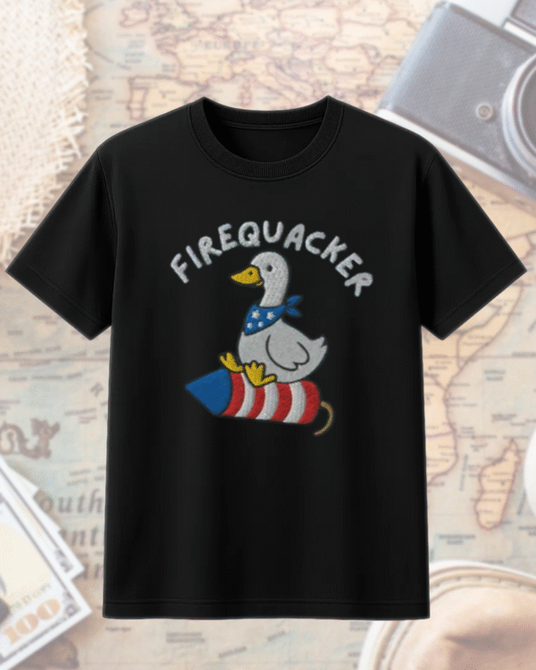 Embroidered Silly Goose 4th of July Shirt – Comfort Colors Patriotic Tee, Hoodie, Tank Top, Sweatshirt, Long Sleeve – USA Gift for Her - Image 5