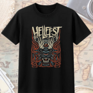 Hellfest 2025 Savage Tiger Shirt or Hoodie – Clisson France June 19–22 Lineup Two-Sided Tour Merch