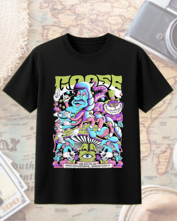 Goose 2025 Greenwood Village Shirt or Hoodie – June 6–7 Fiddler’s Green Concert Poster Tee