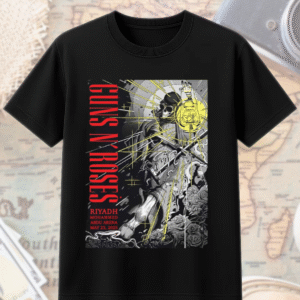 Guns N’ Roses Riyadh 2025 Tour T-Shirt / Hoodie / Long Sleeve / Sweatshirt / Tank Top – Abdu Arena, Mohammed Bin Salman Blvd – May 23