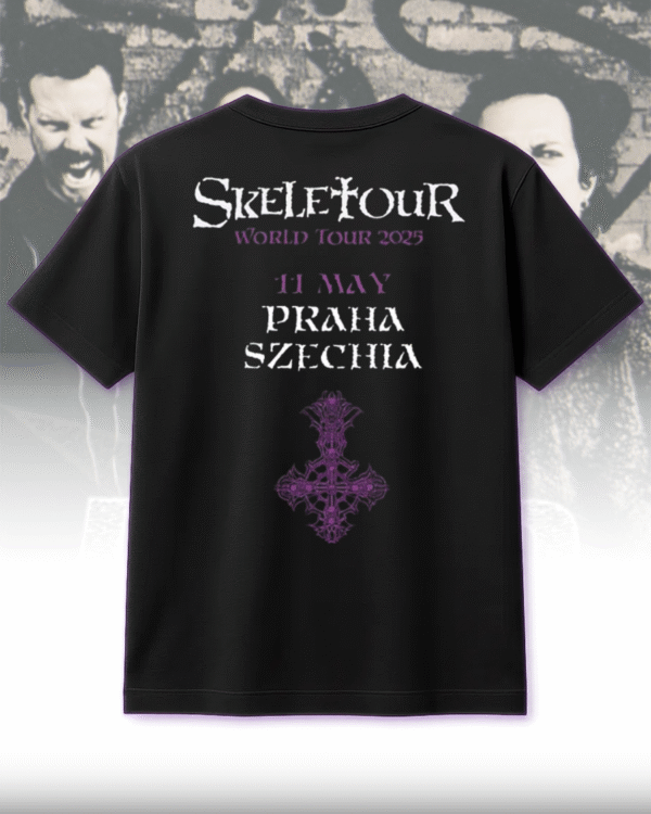 Ghost Skeletour World Tour 2025 – Two-Sided T-Shirt, Hoodie, Sweatshirt, Long Sleeve, Tank Top | Praha Czechia May 11 Exclusive Pop-Up Shop - Image 6