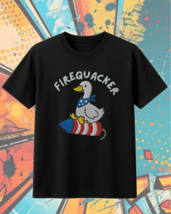 Embroidered Silly Goose 4th of July Shirt – Comfort Colors Patriotic Tee, Hoodie, Tank Top, Sweatshirt, Long Sleeve – USA Gift for Her - Image 4