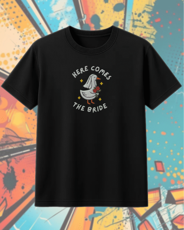 Embroidered Silly Goose Bride Shirt – Funny Bride To Be Wedding Shirt – Embroidered Tee, Hoodie, Tank, Long Sleeve, Sweatshirt