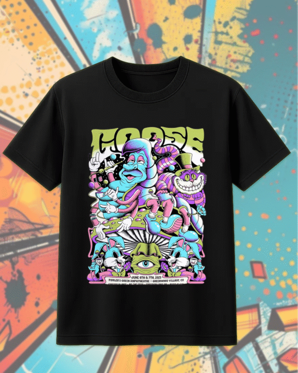 Goose 2025 Greenwood Village Shirt or Hoodie – June 6–7 Fiddler’s Green Concert Poster Tee