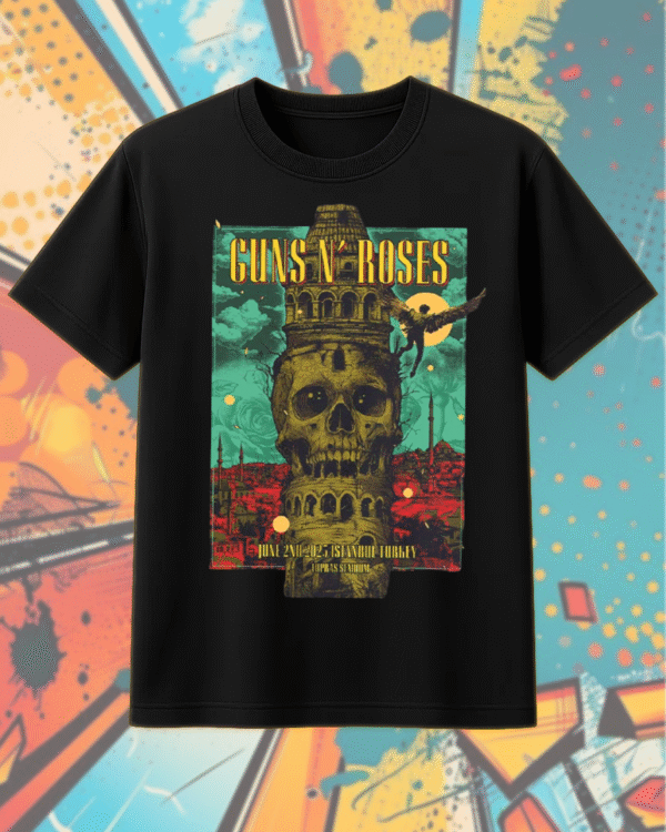 Guns N’ Roses Istanbul 2025 T-Shirt / Hoodie / Sweatshirt / Long Sleeve / Tank Top – Tupras Stadium June 2 Concert Merch - Image 6